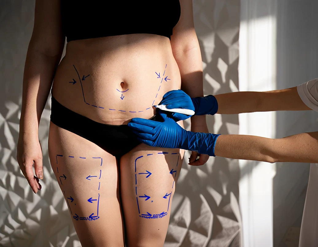 Procedimento de abdominoplastia