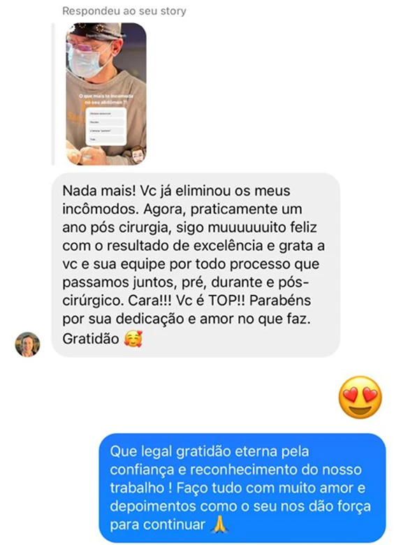Depoimento de paciente